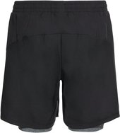 Shorts RUN EASY 7 IN, XL, black - grey melange