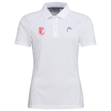 TC Langenau Women Club Tech Polo Shirt, weiß, Größe XS