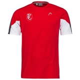 TC Langenau Boys Club Tech T-Shirt, rot, Größe 128