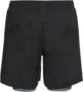  Shorts RUN EASY 7 IN, L, black - grey melange