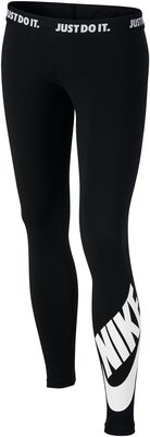 Mädchen-Gymnastikhose G NSW LEG A SEE LGGNG LOGO, L, BLACK/WHITE