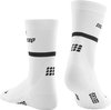  350/CEP the run socks, mid cut, v4, 5, white