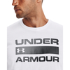 Herren-T-Shirt UA TEAM ISSUE WORDMARK SS, L, weiß- schwarz