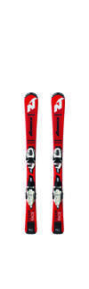 Nordica Junior-Ski Team J RACE FDT inkl. JR4.5 FDT Bindung, 120 cm, Schwarz/Rot