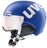 Skihelm uvex hlmt 500 visor, 59-62, cobalt-white matt