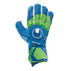 Handschuhe UHLSPORT AQUAGRIP HN, pacific blau/fluo grün/we, Größe: 8