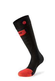 Skisocken, heat sock 5.0 toe cap slim fit, 35-38, schwarz/rot/grau