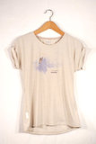 Shirt Women Mountain T-Shirt , S, bright white melange PRT1