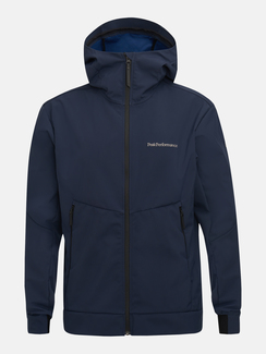 Herren-Softshelljacke M Adventure Hood Jacket, S, Blue Shadow