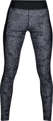 Damen-Gymnastikhose UA HG Armour Printed Legging, XS, schwarz