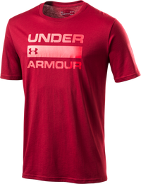 Herren-T-Shirt UA TEAM ISSUE WORDMARK SS, XL, rot