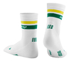 Sportsocken 80's Compression Mid-Cut Socks men, 3, weiß-grün-gelb