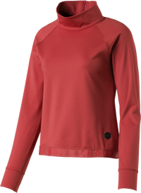 Damen-Sweatshirt UA CG Rush LS, L, pink-schwarz