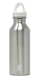 Trinkflasche M5 Single, 530 ml, silber-weiß