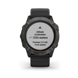 Uhren/Messgeräte Fenix 6X Pro Solar, schwarz-grau