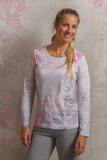 Damen-Langarm-Shirt Buddha, XL, pastell
