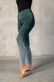Damen-Yoga-Legging, XS, grün-smaragd