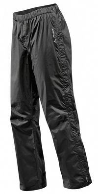 Vaude Wo Fluid Full-Zip Pants S/S, Damen-Regenhose, 40, schwarz