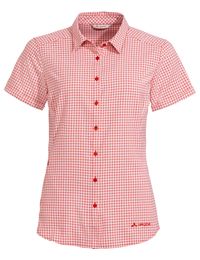 Vaude Seiland Shirt III, Damen-Wanderbluse, 38, weiß-rot