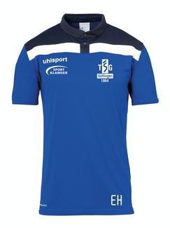 TSG Söflingen, Offense 23 Polo Shirt, blau-schwarz-weiß, 116