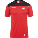 TSV Blaustein Offense 23 Poly Shirt, rot/schwarz/weiß, Größe 116