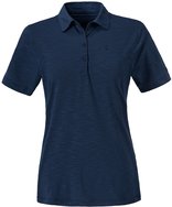 Damen-Wanderbluse Polo Shirt Capri, 44, dress blues