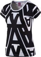 Jugend-T-Shirt YG W TY AOP TEE, 128, WHITE/BLACK